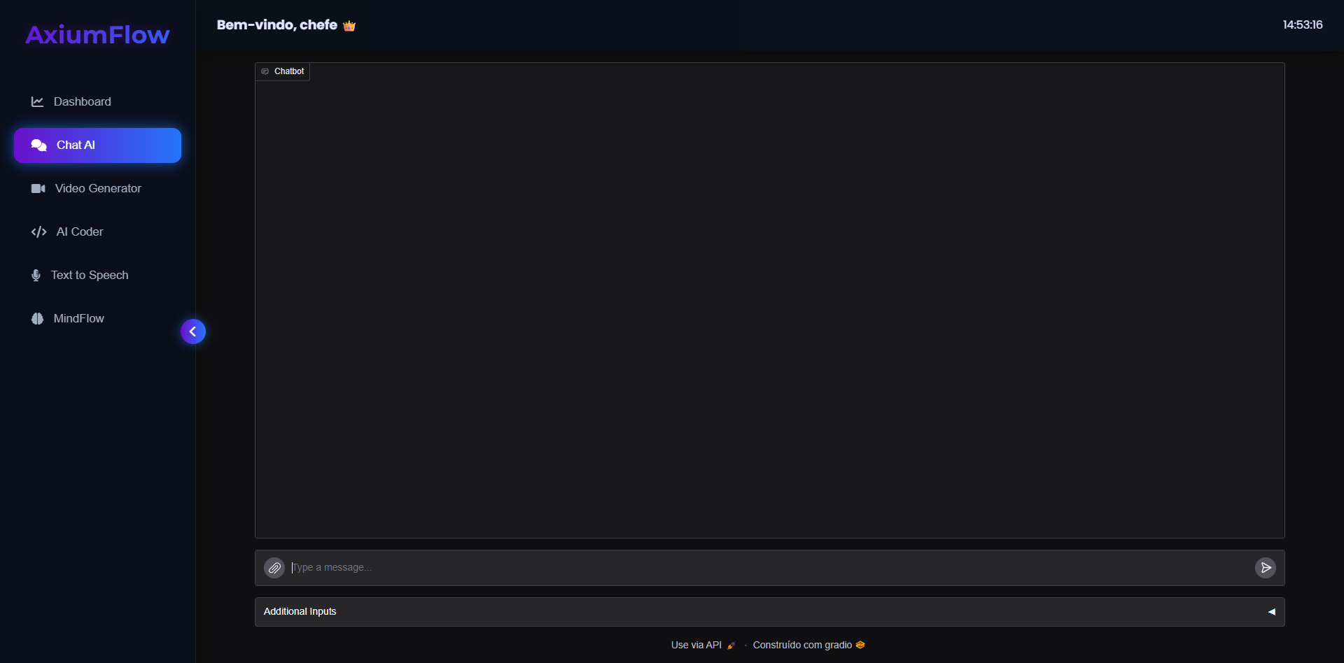 Print do painel AxiumFlow 3